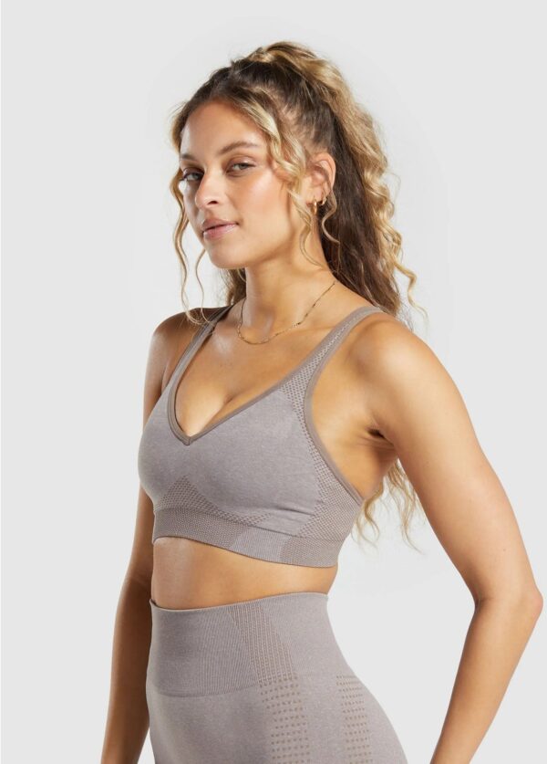 Vital Seamless V Neck Sports Bra - 图片 2