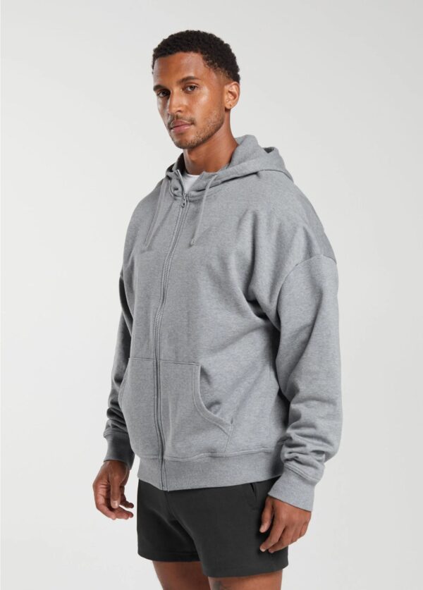 Essential Oversized Zip Up Hoodie - 图片 2
